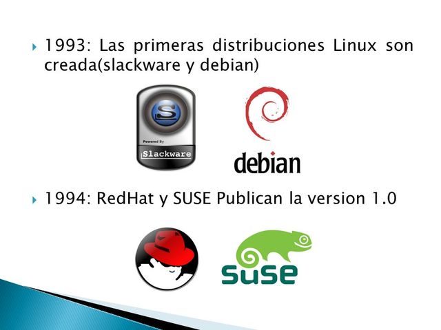 Primeras Distribuciones Creadas