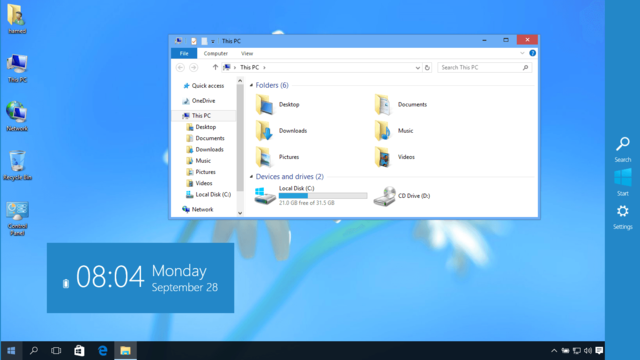 Windows 8.1 es publicado, tratando de reparar los errores de Windows 8 y que la interfaz sea mejorada para el usuario.
