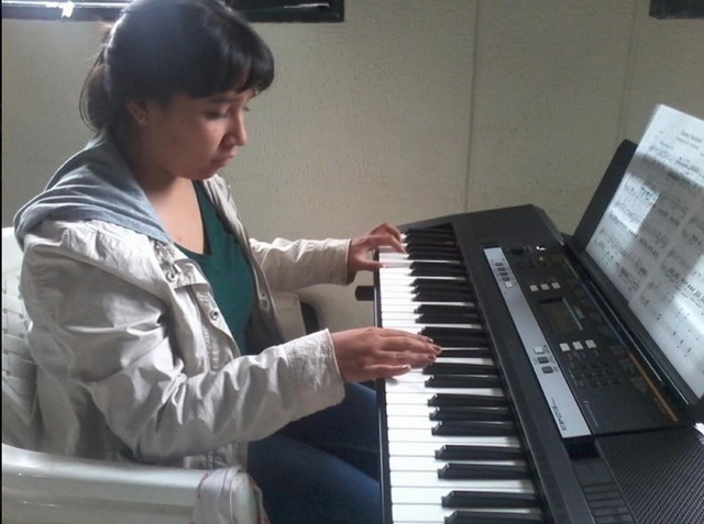 I started piano lessons