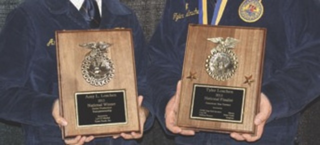 First national FFA agriculture proficiency award