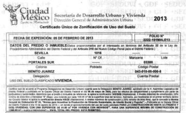 Licencia de Uso de Suelo