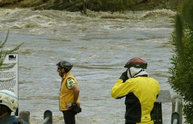 Another breach of the weir occurred because of heavy rainfall.