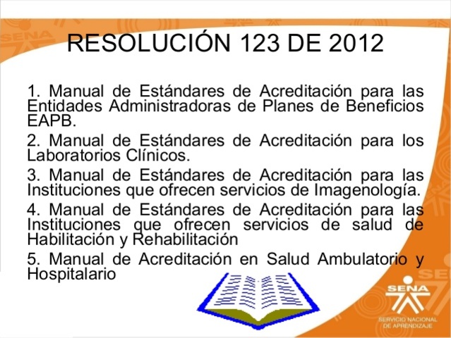 RESOLUCIÓN 123   26 de enero del 2012