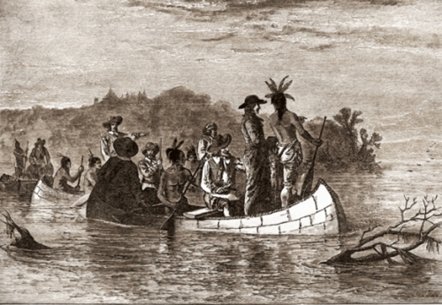 De soto explores the region between Florida and Mississippi river