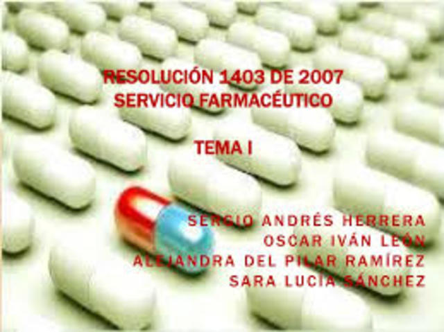 RESOLUCIÓN  1403     14 de mayo del 2007