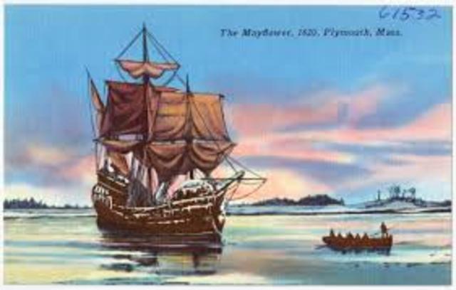 Mayflower Pilgrims found Plymouth colony In Massachusetts