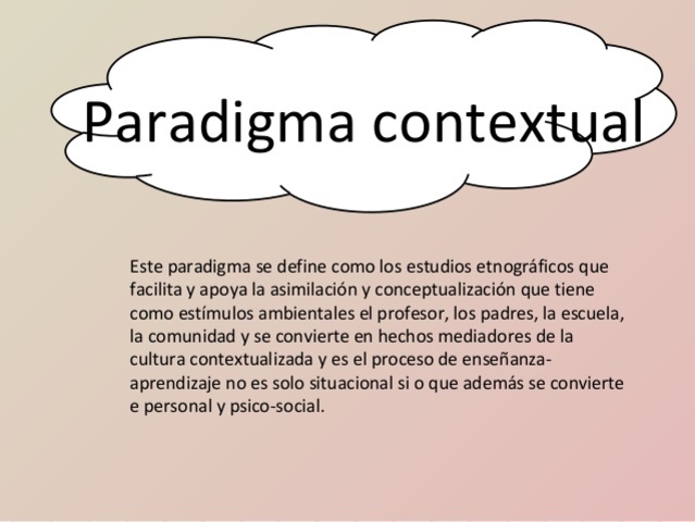 PARADIGMA CONTEXTUAL