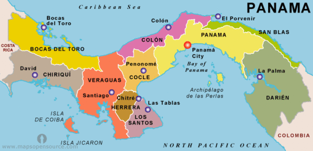 Balboa "discovers" the Pacific Ocean in Panama