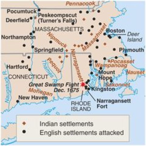 English settlers defeat Native Americans in King Philip's War
