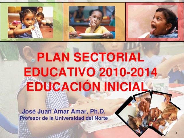 PLAN SECTORIAL DE EDUCACIÓN