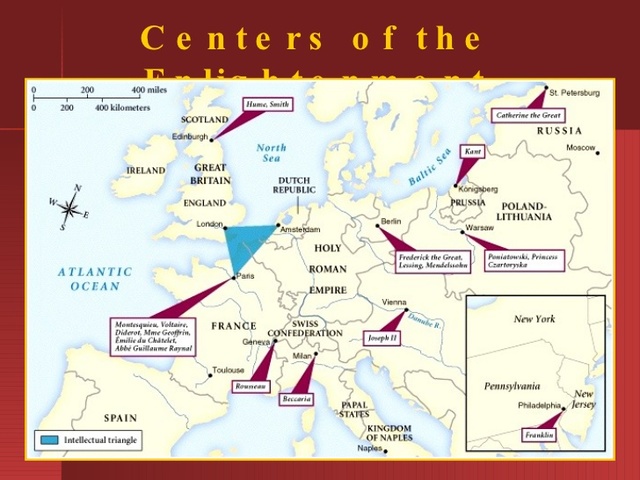 Where does the enlightenment took place?