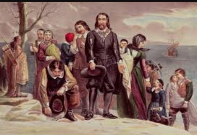 1620 Mayflower Pilgrims found Plymouth colony in Massachusetts