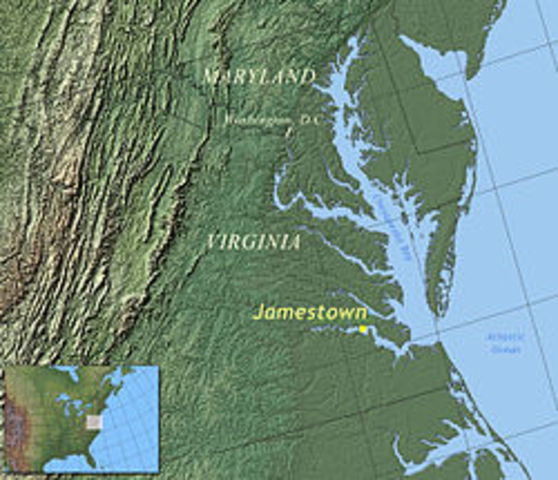 First Permanent English settlement is founded in Jamestown, Virginia