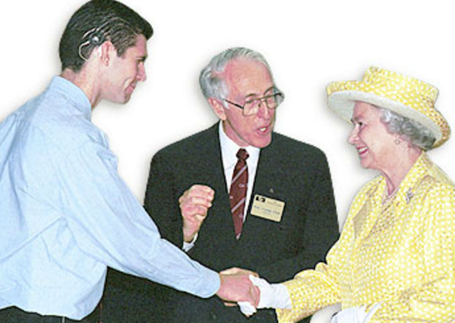 Queen Elizabeth II visits the Cochlear Institute