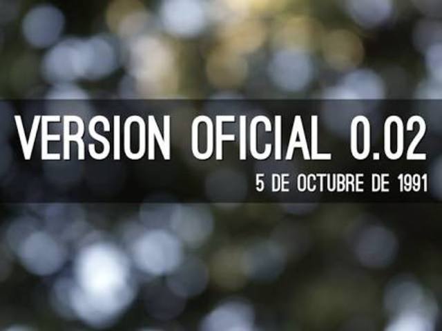 Primera version oficial (Linux 0.02)