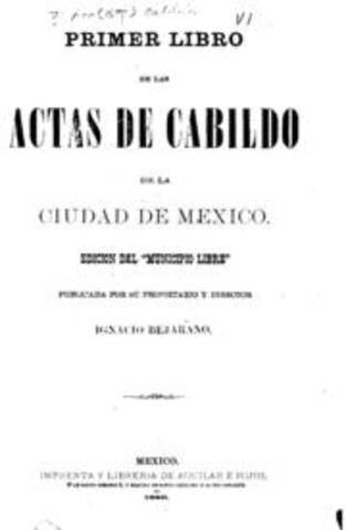 Primer Acta del Cabildo de la Ciudad de México