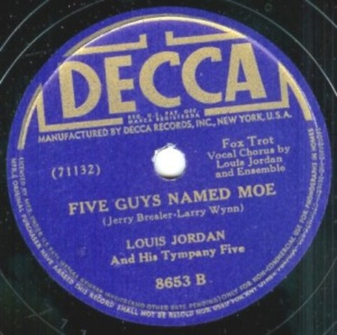 Records "Five Guys Named Moe"