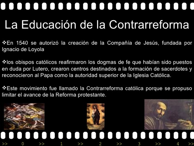la educacion de la contrarreforma ( siglo xvl)