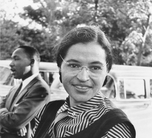 Rosa Parks refuses to give up her seat