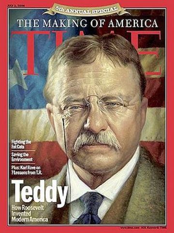 Theodore Roosevelt becomes president