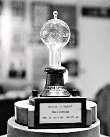 The invention of the electric light