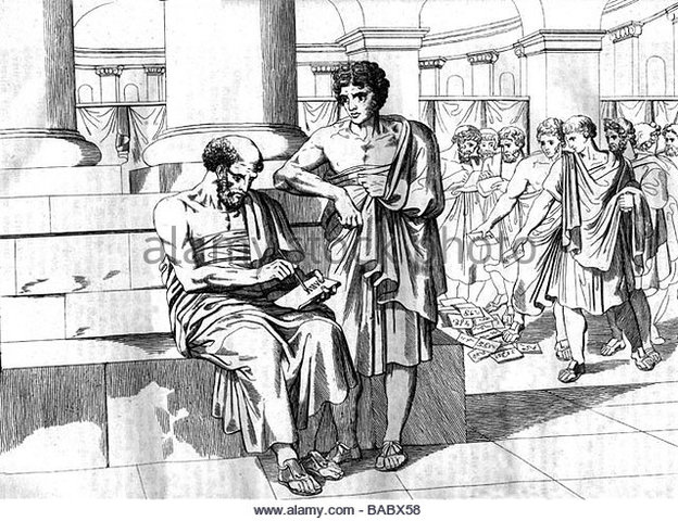 Aristides ostracized