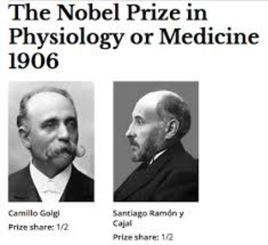 Premio Nobel de Fisiología y Medicina en 1906
