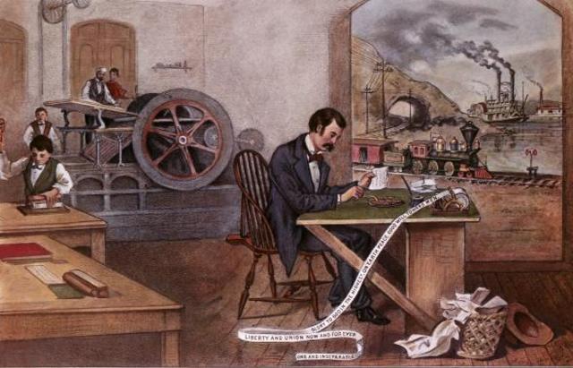 Lincoln uses the Railroad and Telegraph for War