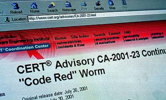 Gusano Código Rojo. ¡Vulnerabilidad absoluta!