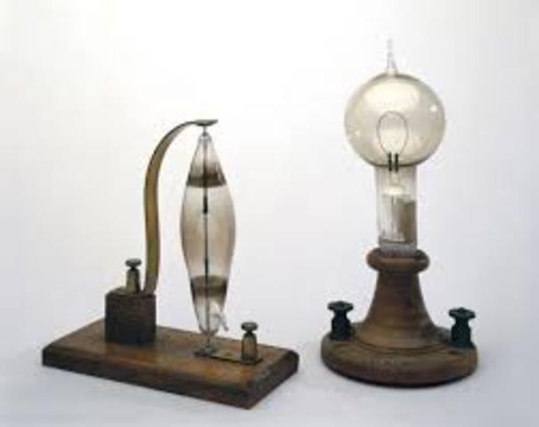 The invention of the electric light