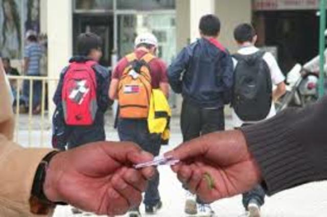 Inicio de vandalismo y drogadicción