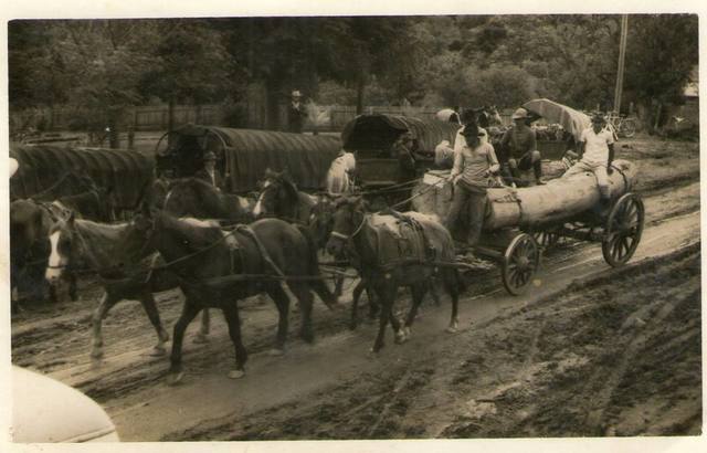 A 1º viagem comercial com carroça