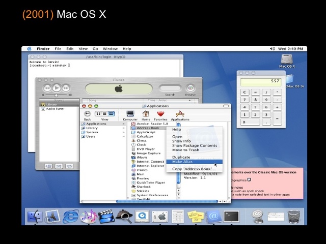 Sistema operativo MAC OS X