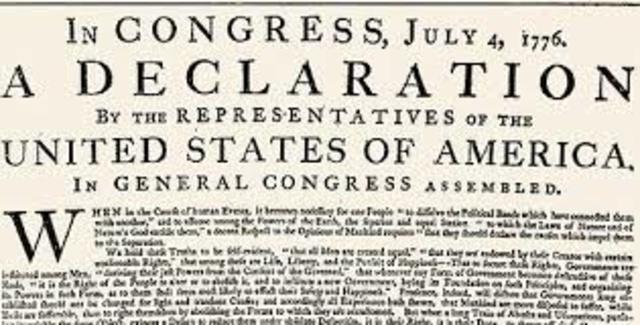 The Declaration of Independence