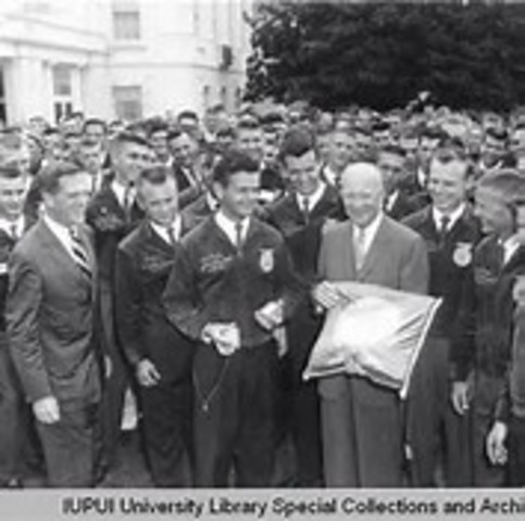 Former President Harry S. Truman spoke during the national convention.