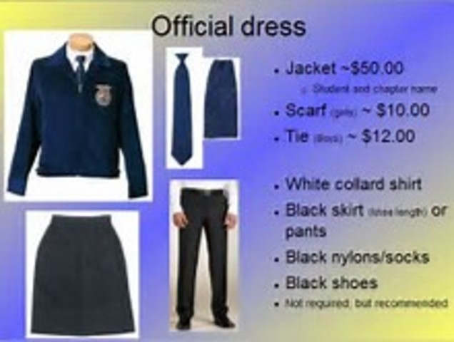 FFA Official Dress standards created.