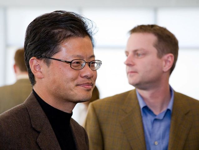Co-fundadores de Yahoo! Jerry Yang  y David Filo