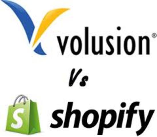 Auge de proveedores como lo son  Volusion y Shopify.