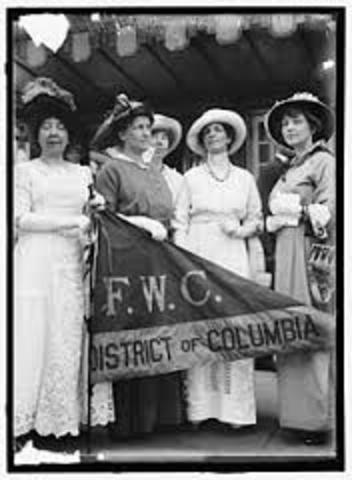 The National Federation of Women's Clubs formally endorses suffrage.
