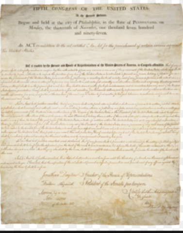 The Alien and Sedition Acts