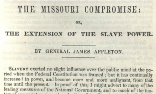The Missouri Comprimise