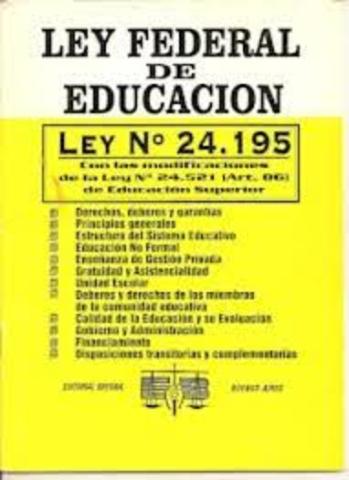 ley federal de Educacion N 24195