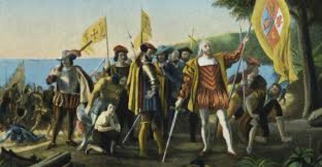 Christopher Columbus landed in the New World
