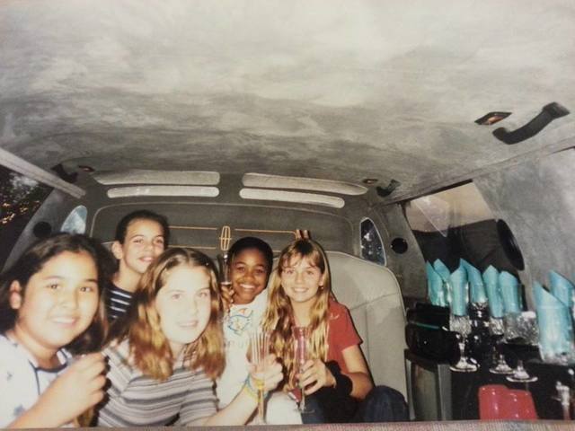 Had my first ride in a limo for my 10th birthday