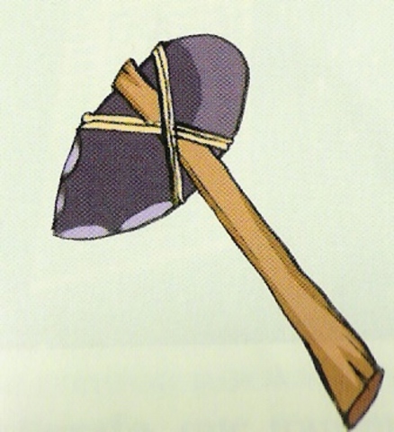 Primer hacha manual. 550 mil a 250 mil años a.C.