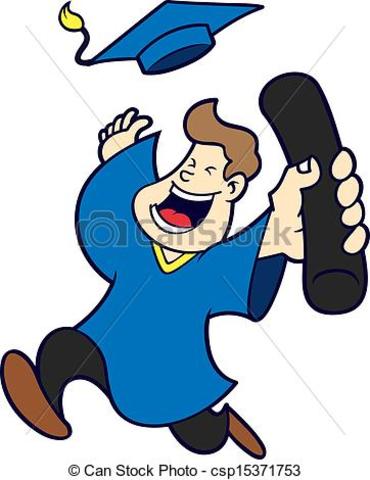 I graduated in the school