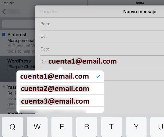 Se cambia e-mail por email