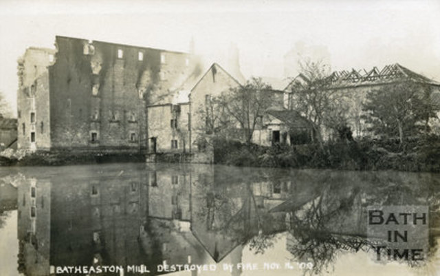 The mill was destroyed by fire