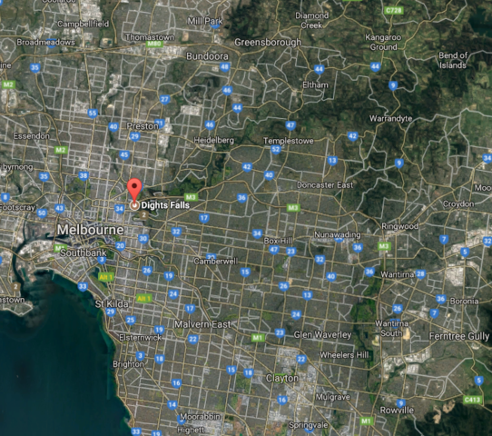 John Dight purchased land at Dight Falls