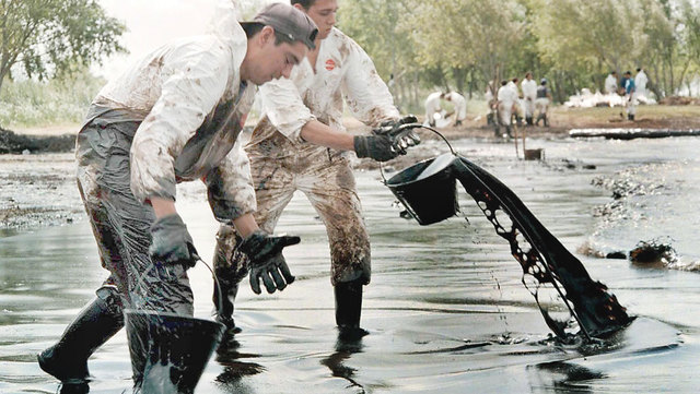 Derrame de petróleo en Magdalena